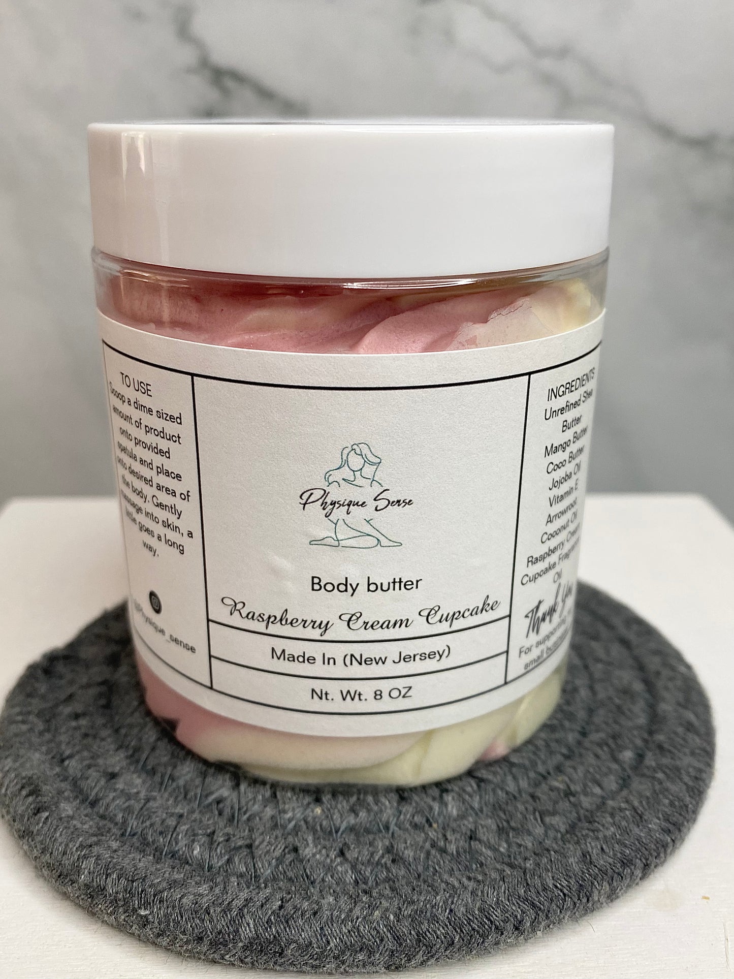 Raspberry Cream Cupcake Whipped Body Butter