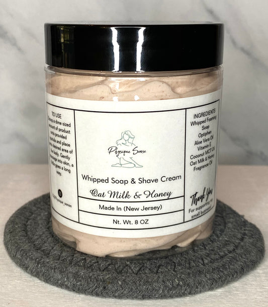 Oat Milk & Honey Whipped Soap & Shave Cream