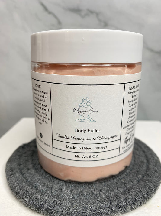 Vanilla Pomegranate Champagne Whipped Body Butter